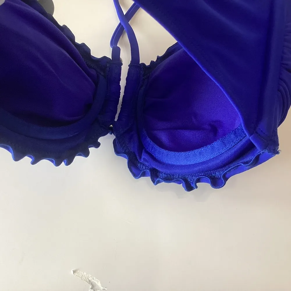 Body Glove smoothies Vibrant Blue bandeau Bikini Top D cup - Image 8