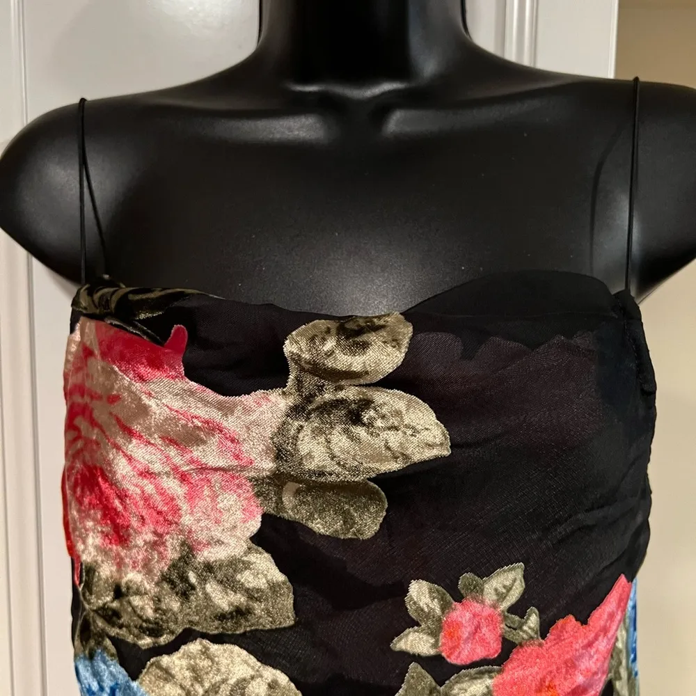 REVOLVE-Show Me Your Mumu Sabine Slip Dress in Midnight Fiesta Burnout Velvet XS - Image 7