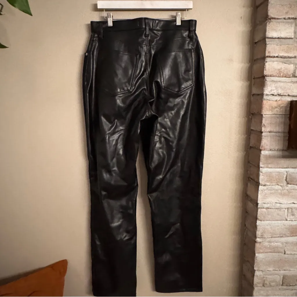 ABERCROMBIE & FITCH  Mixed Fabric Ultra High Rise 90s Straight‎ Jean - Image 3