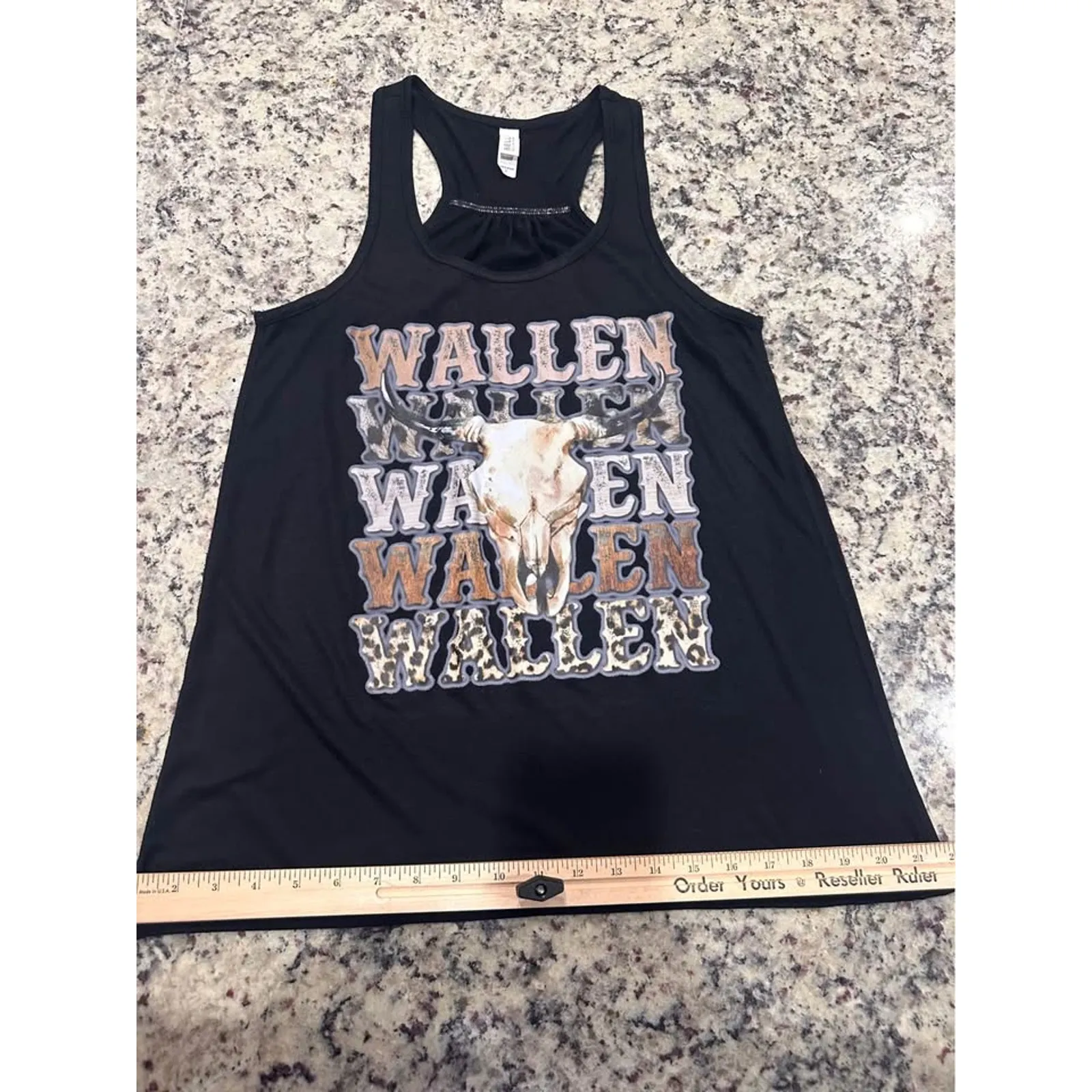 Morgan Wallen tank; concert, western Black Size L - Image 6