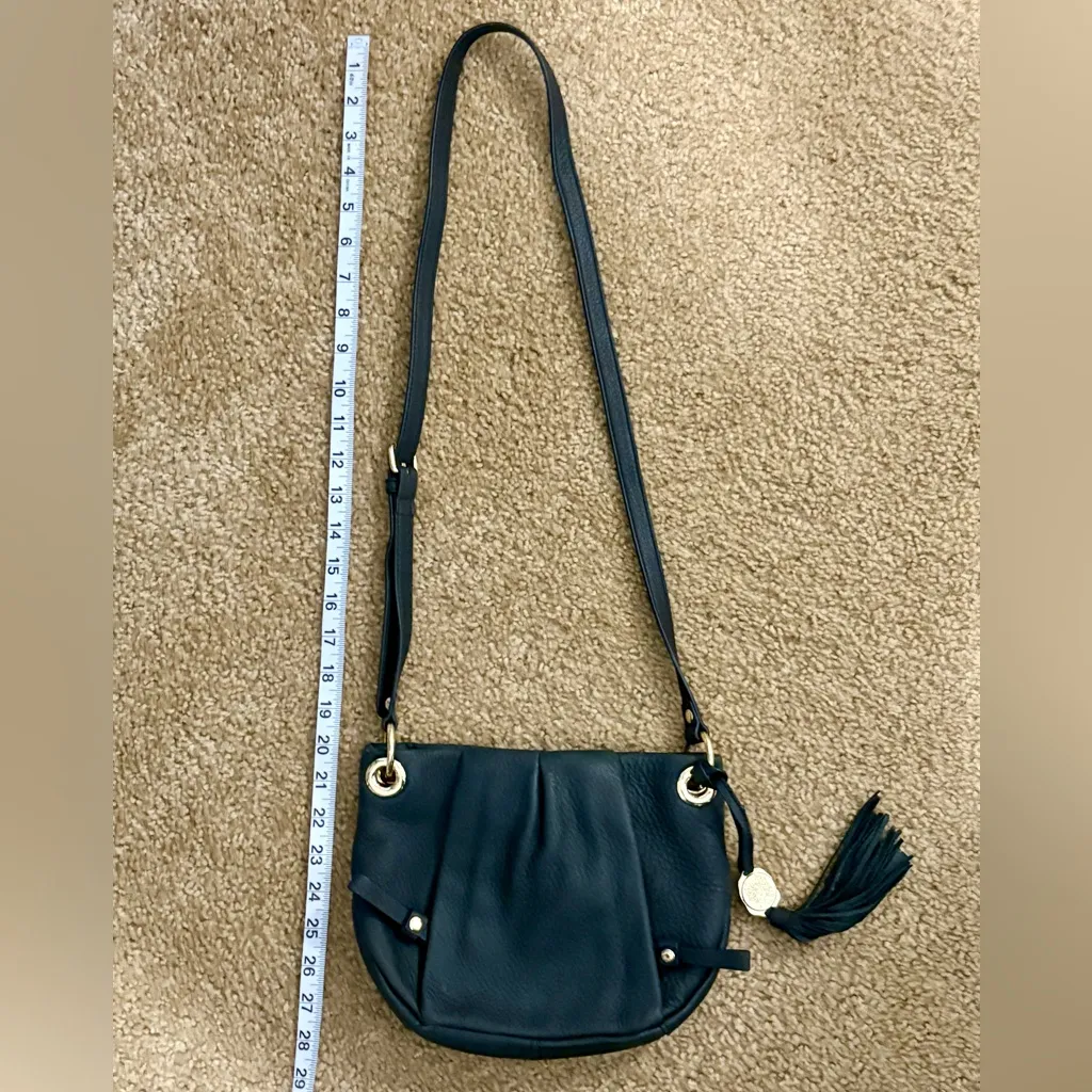 Vince Camuto Black Shoulder 100% Genuine Leather Purse with Cover Bag - Image 9