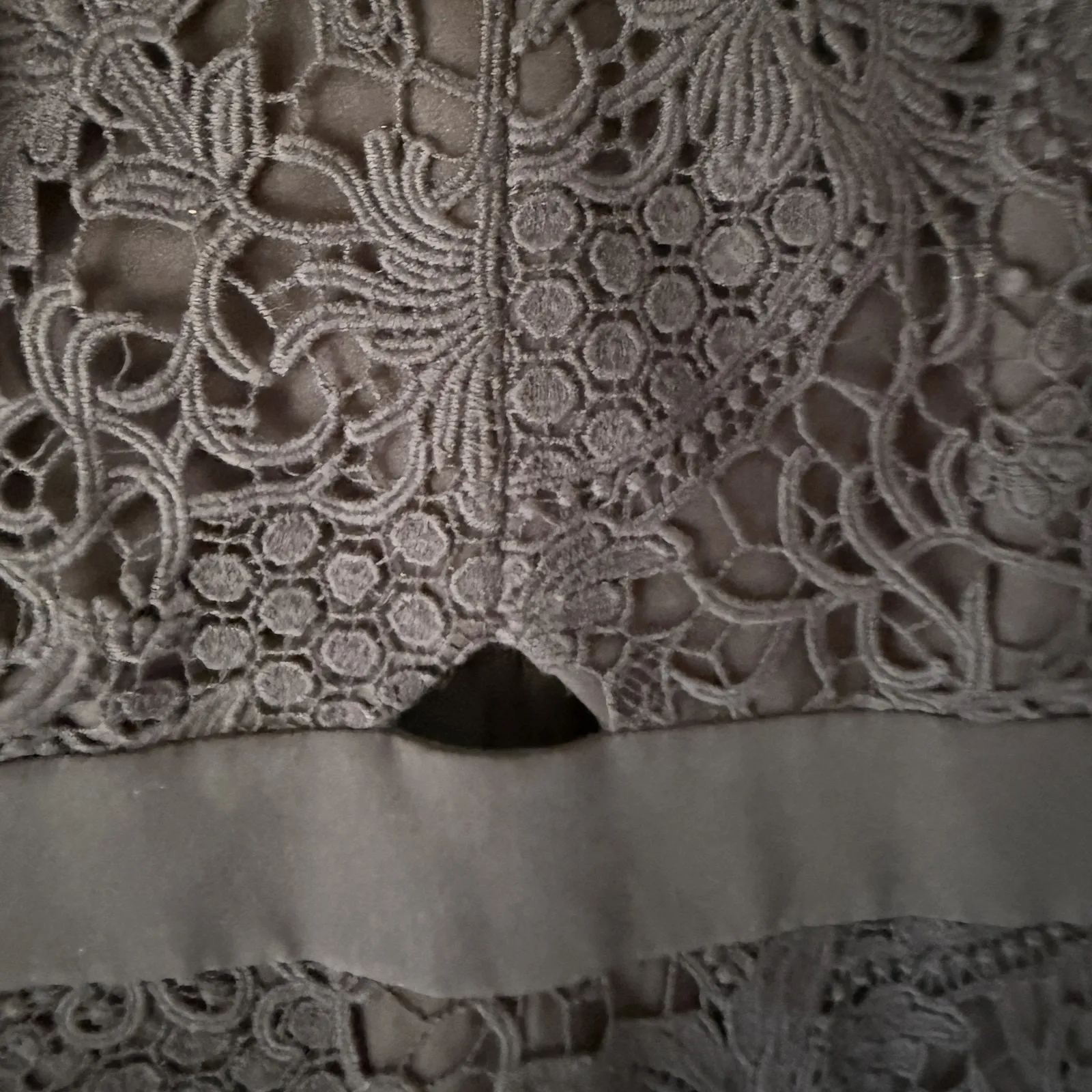 Rebecca Taylor Dress Womens 0 Black Guipure Lace Sleeveless Fit Flare Party - Image 10