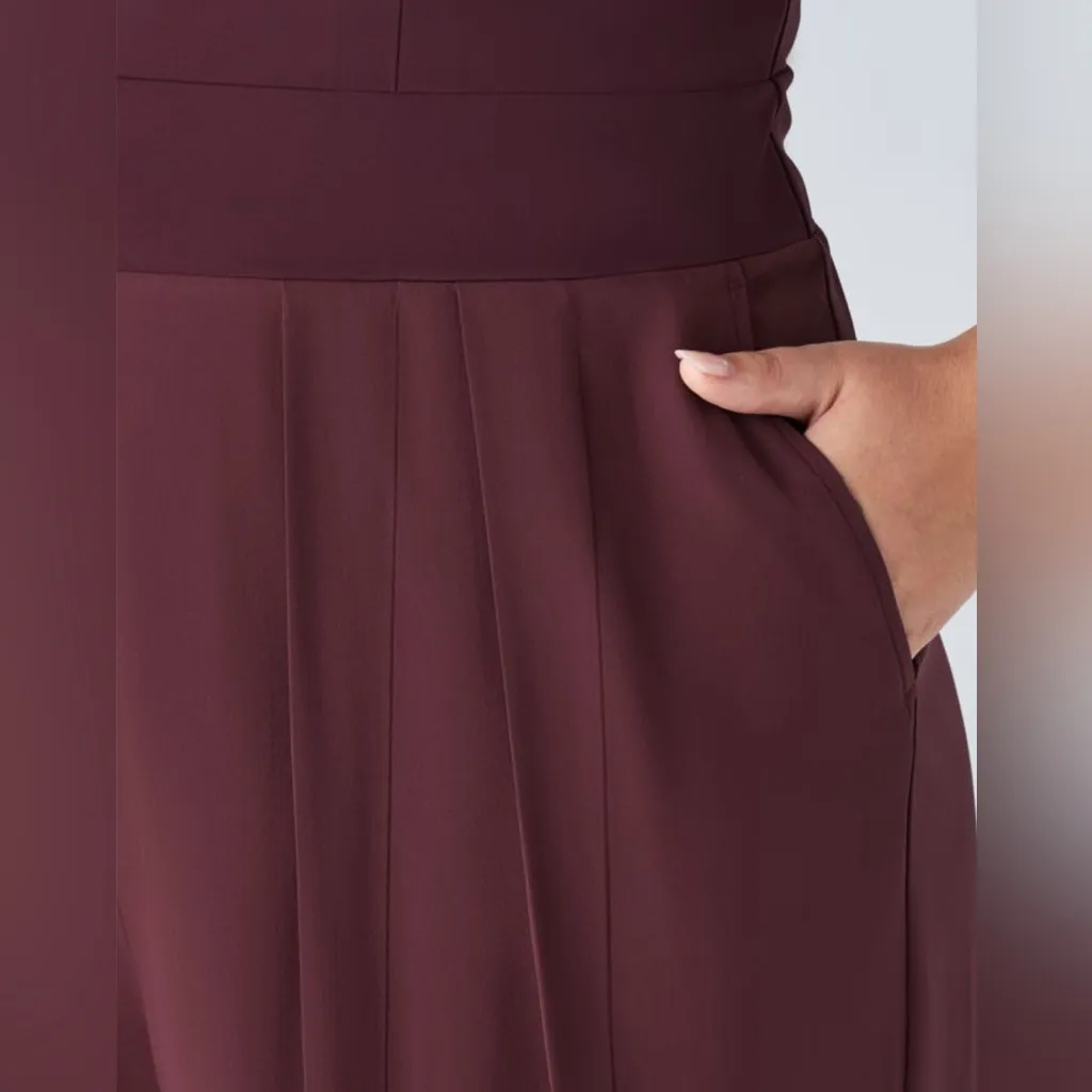 Halara Breeze Full Pocket Wide-Leg Jumpsuit – Burgundy
Size: XL - Image 3