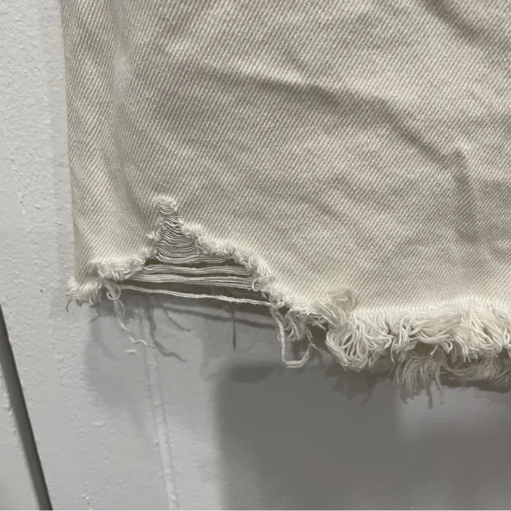 Free People Brea Cut Off Denim Skirt - Image 6