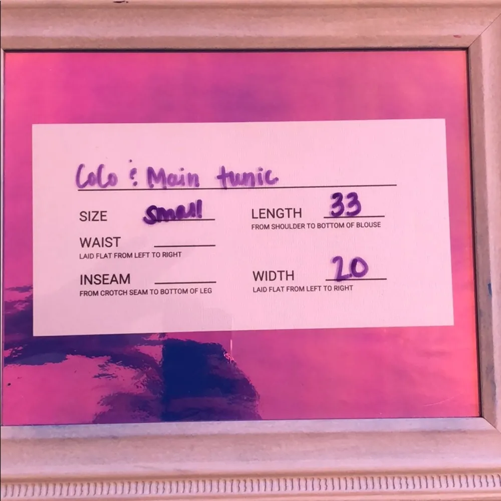 Coco & Main EUC asymmetrical patterned dress/tunic - Image 4