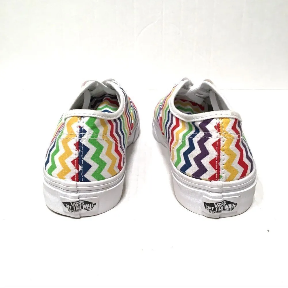NWOT Vans rainbow chevron print sneakers 6.5 - Image 5
