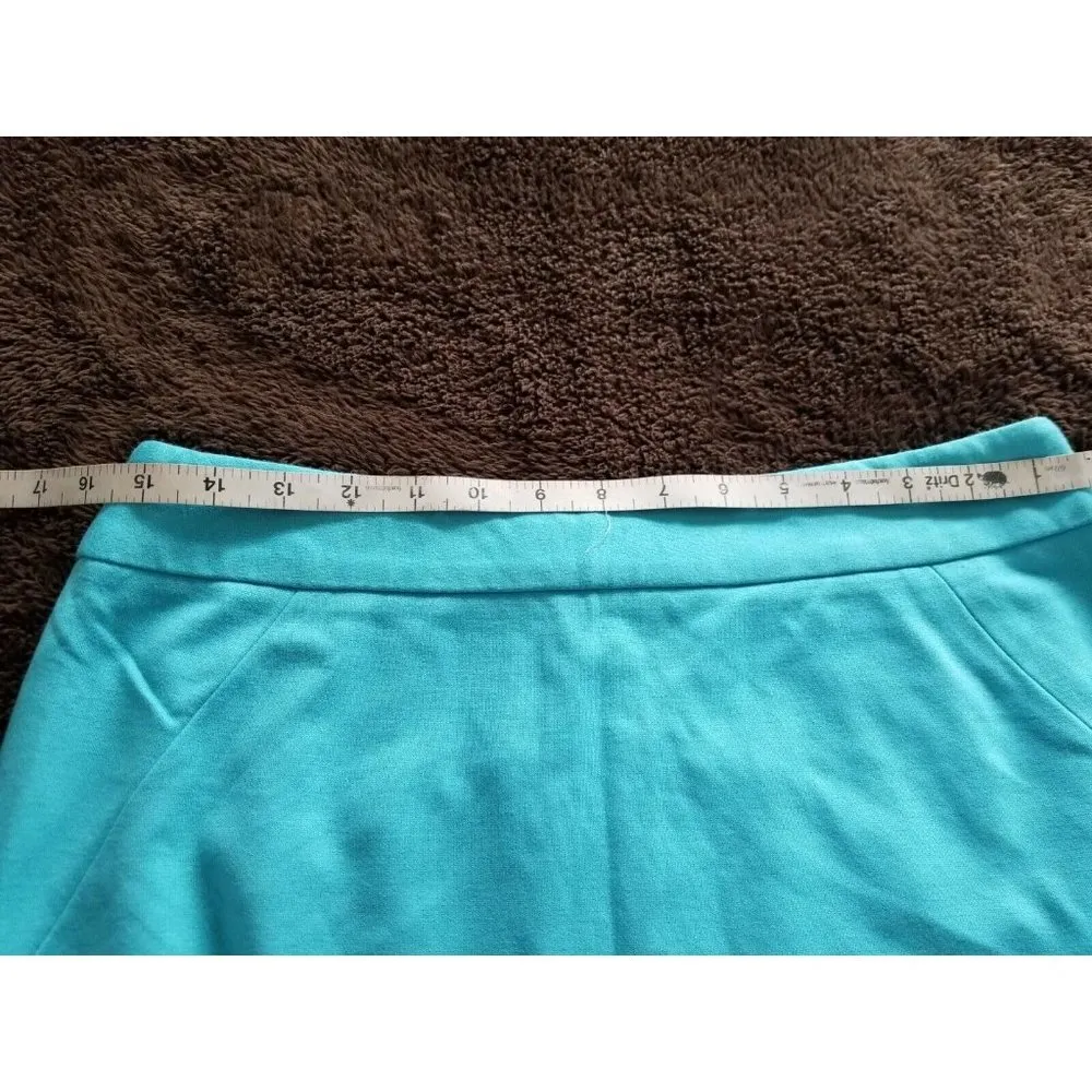 GRACE ELEMENTS Knit Pencil Skirt Turquoise Blue Women’s SZ 31" Waist - Image 8