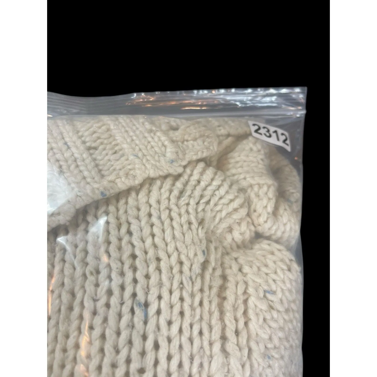 Abercrombie & Fitch Lambswool Chunky Knit Cardigan Sweater Cream VTG Y2K READ - Image 13