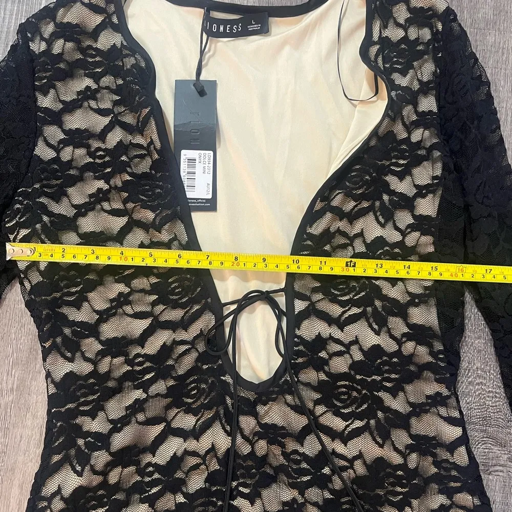 LIONESS Dolce Mini Dress in Onyx - Image 6