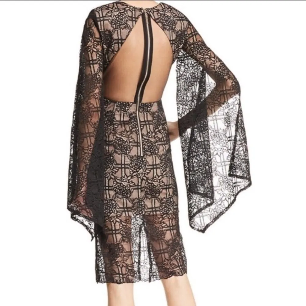 NWT Bronx & Banco Natasha lace dress Sz 2 black tan - Image 3