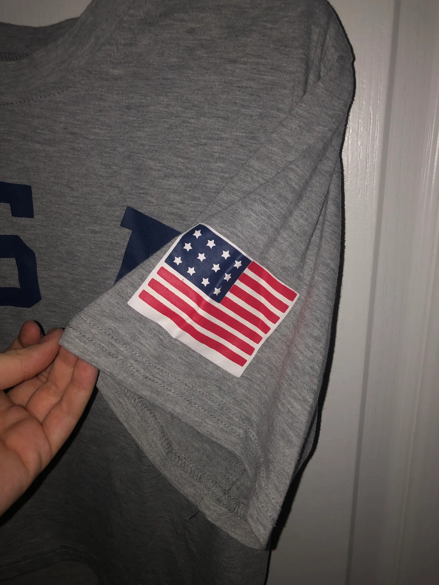 SheIn Cropped USA Tee - Image 2