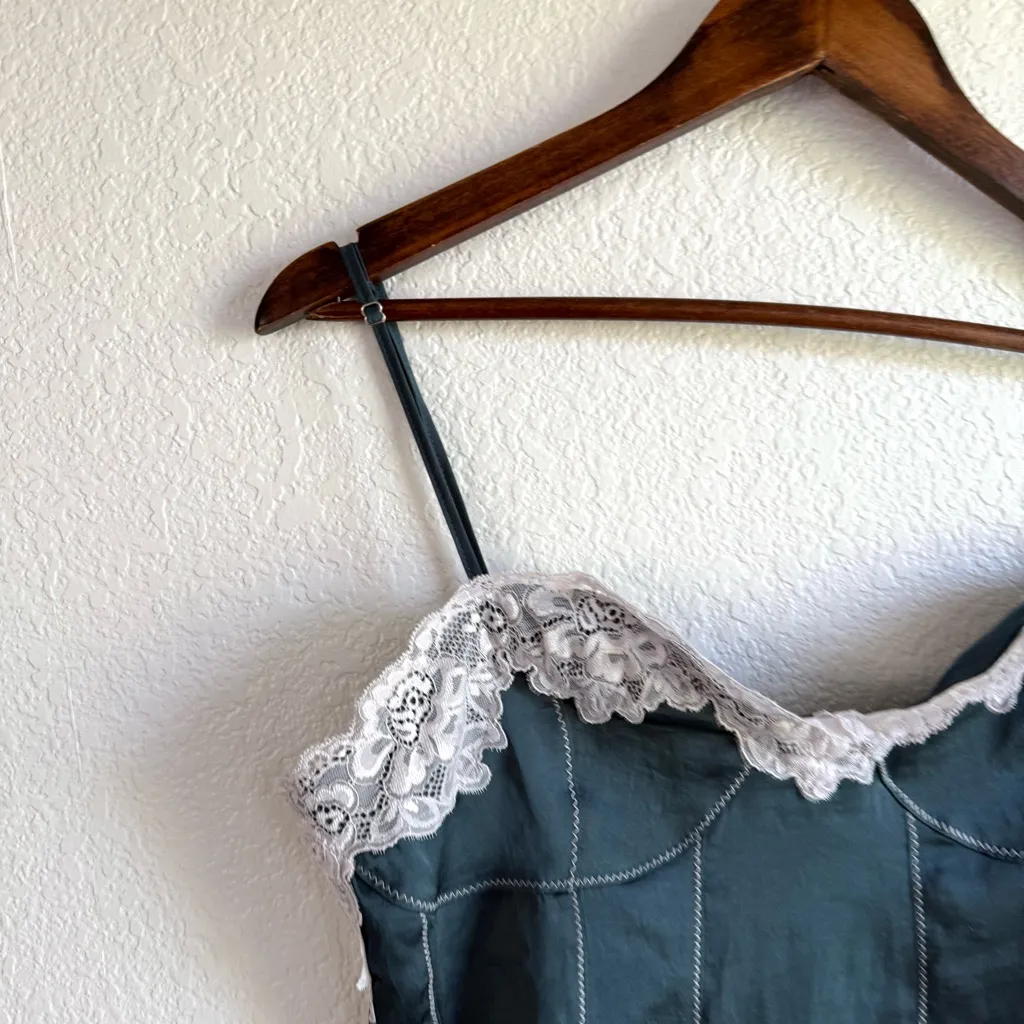 NEW Free People Intimately Womens Camisole Neon Nights Cami Turquoise Size XL - Image 4