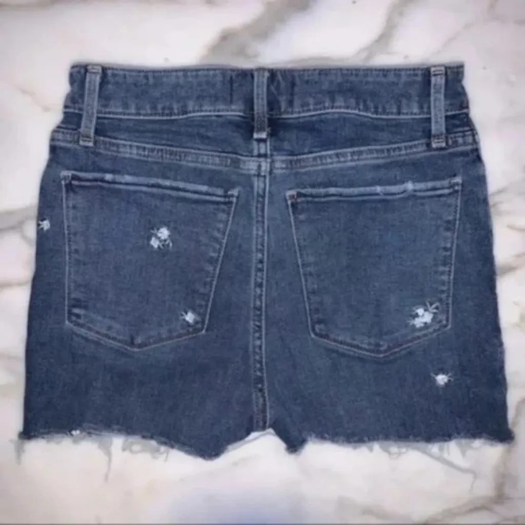 Abercrombie & Fitch Floral Denim Cut-Off Shorts - Image 2