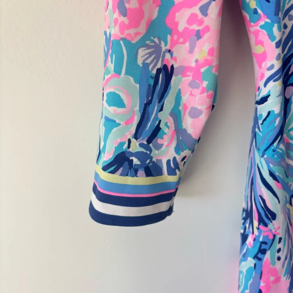 Lilly Pulitzer Reem Flounce Dress Periwinkle Purple Fan Sea Preppy Beachy - Image 4