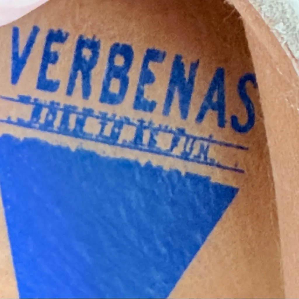 Verbenas leather Beige Espadrille Flats Size 9 - Image 10