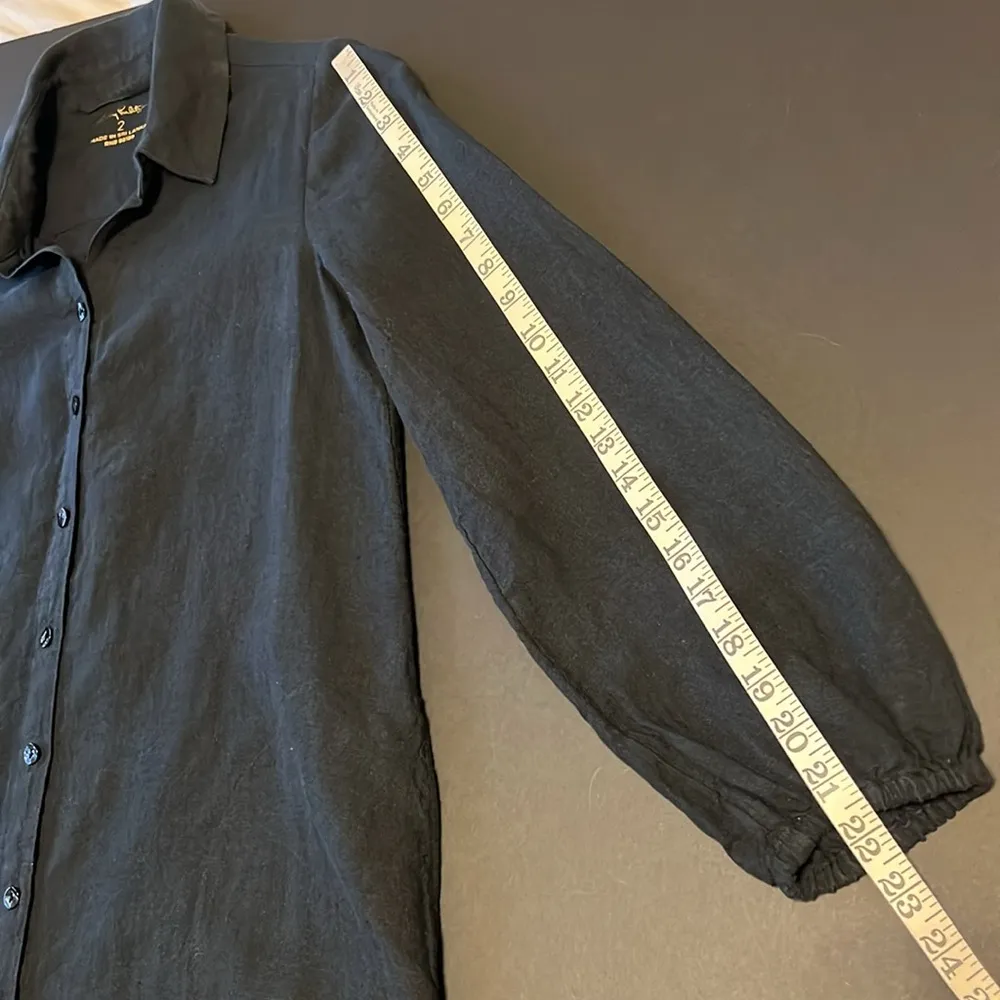 Lilly Pulitzer Bethanne Knee Length Dress, buttondown, black, pockets, size 2 - Image 9