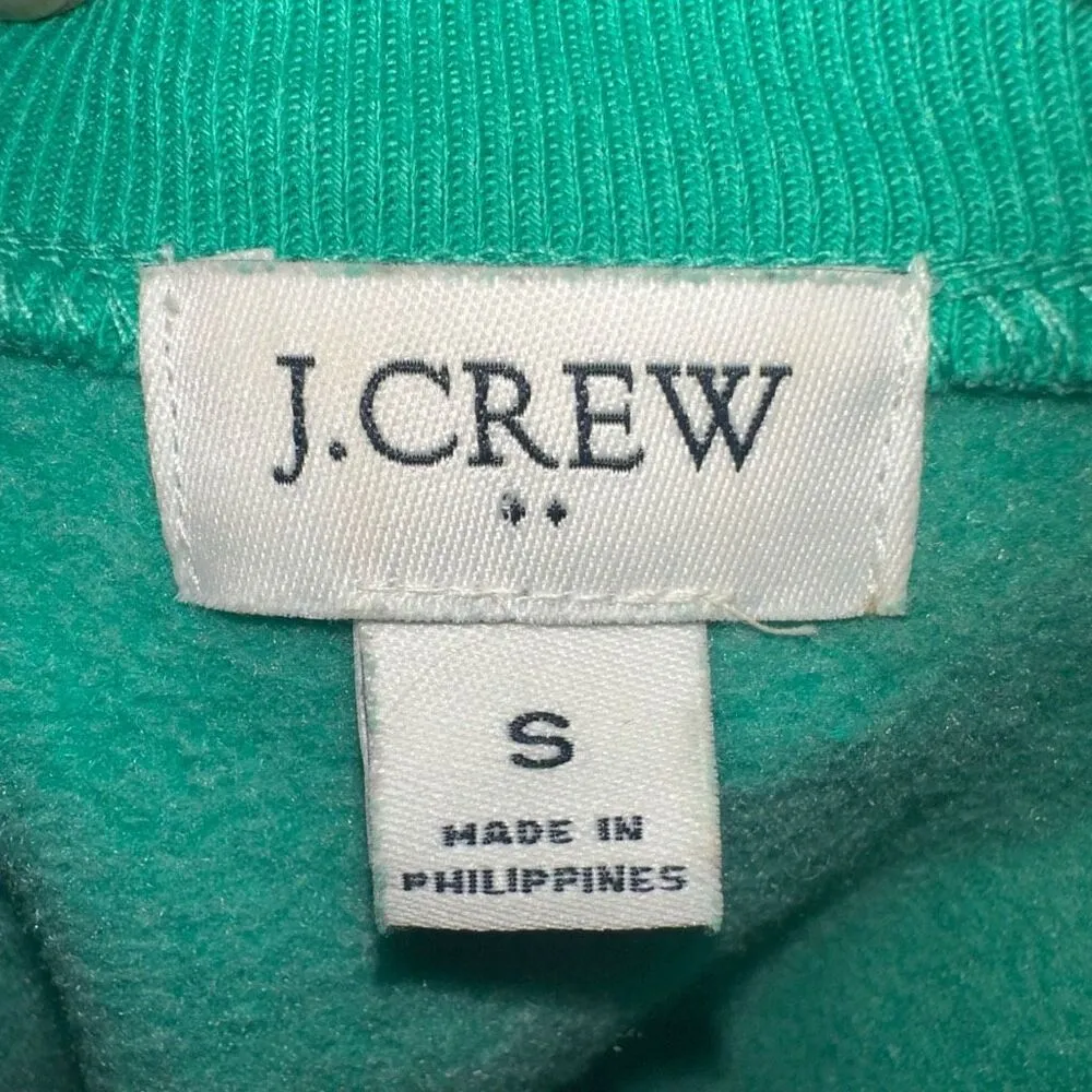 J Crew S nautical green super soft cozy pullover sweatshirt - Image 3