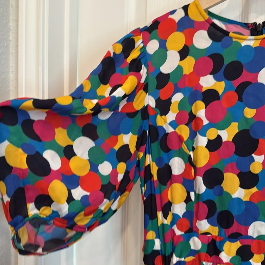 Rhode Pia confetti print colorful mini dress Blue Size L - Image 7