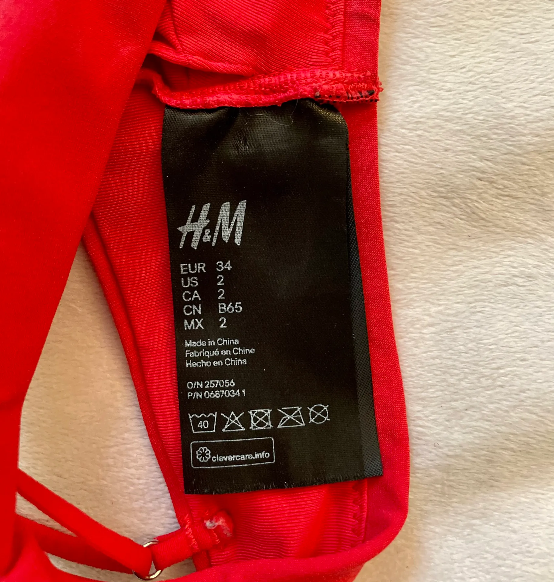 H&M Red Bikini Top - Image 3