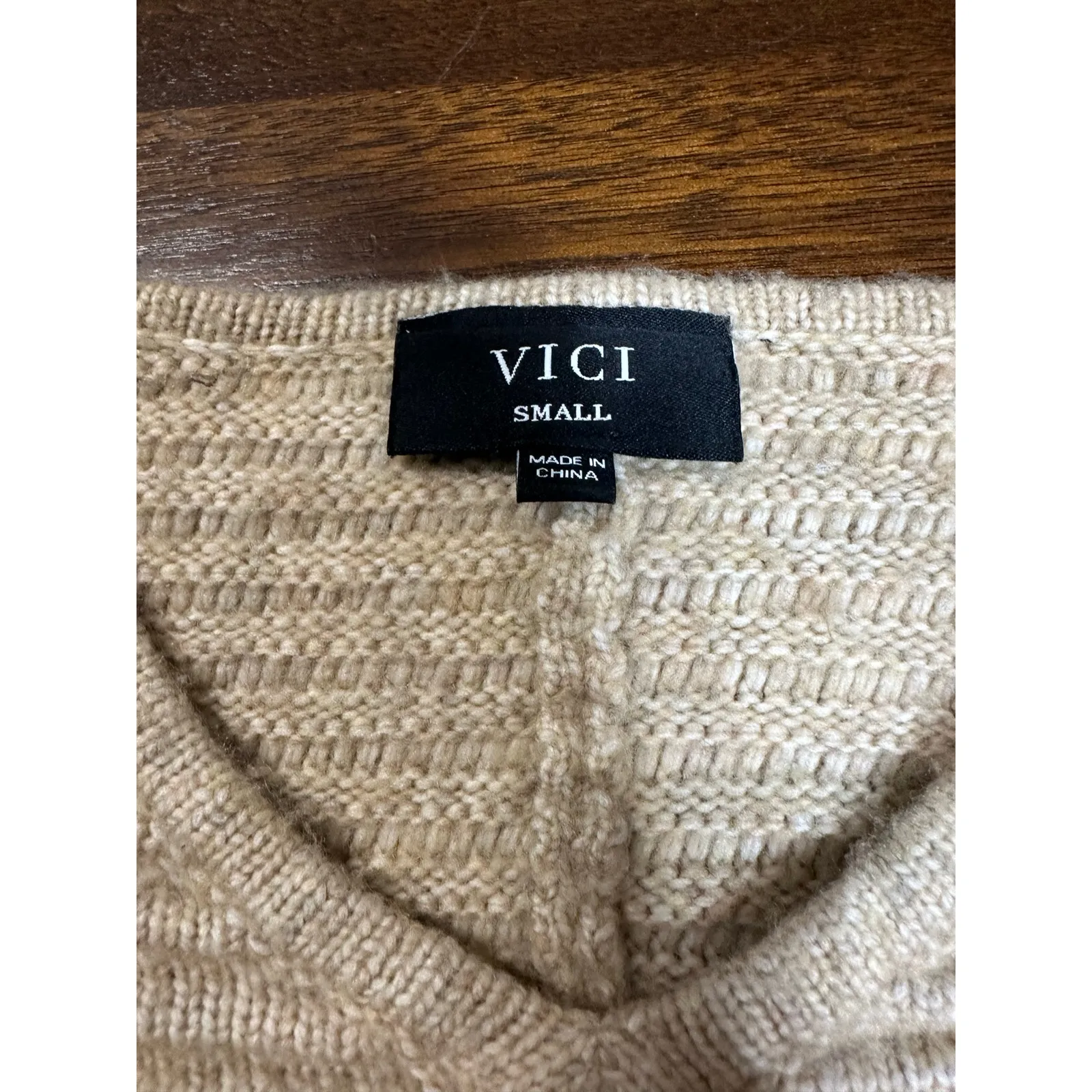 Chunky Knit Sweater Women Small Grandma Cottage Core Preppy Ballet Academia Twee - Image 2