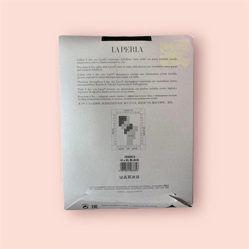 La Perla Black Femme 8 Tights size XL (NWT) - Image 2