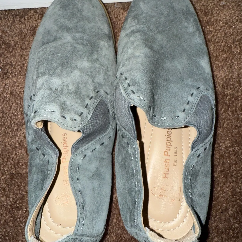 Hush Puppies‎ Analise Clever Vintage Indigo Blue Suede Slip - Image 7