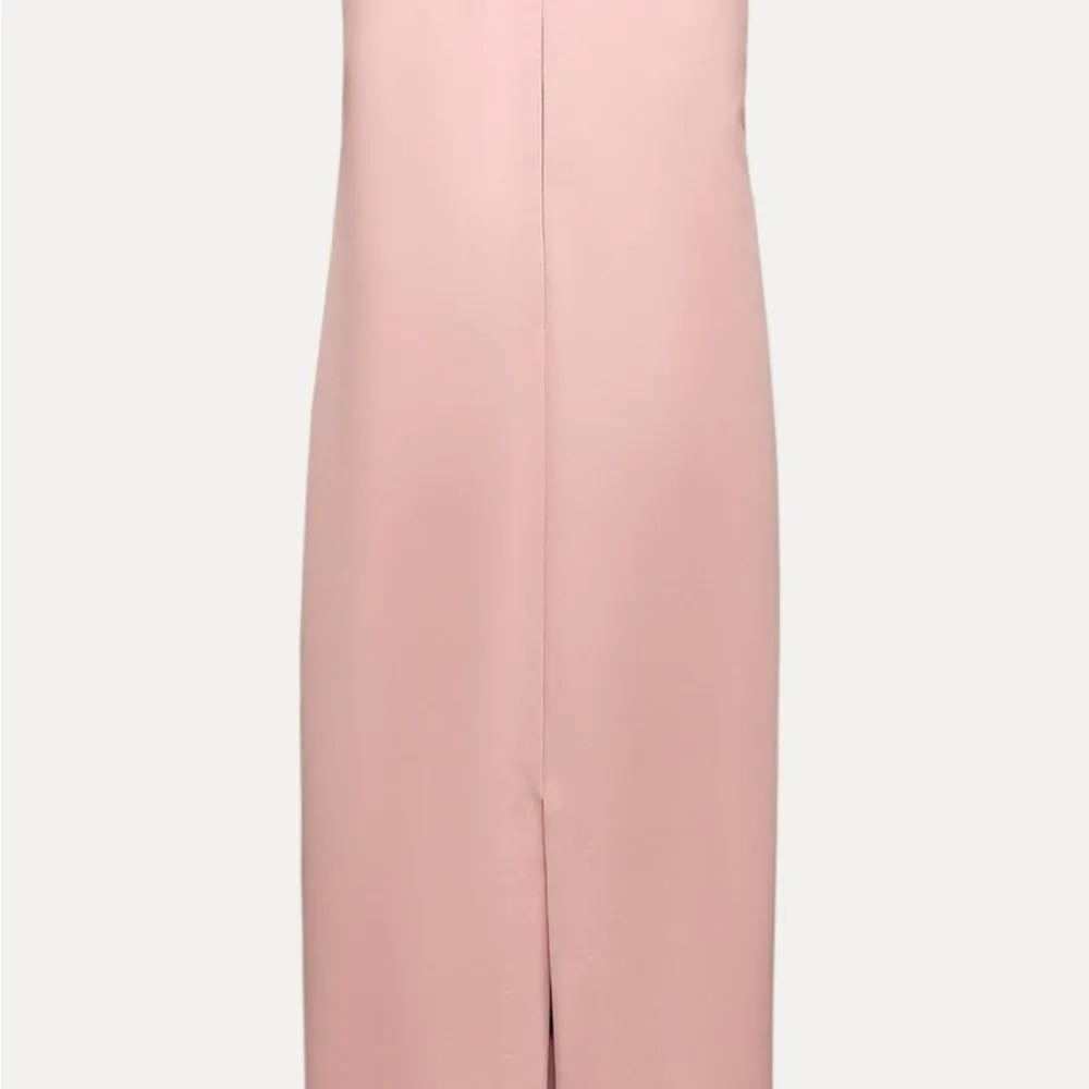 ZARA Chic Belted Pink Midi Dress - Image 7