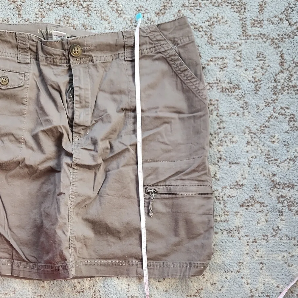 Croft & Barrow Cargo Mini Skirt Brown 14 - Image 7