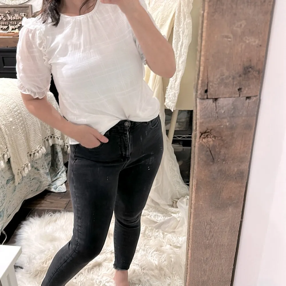 Shop the mint boho White top size small - Image 3