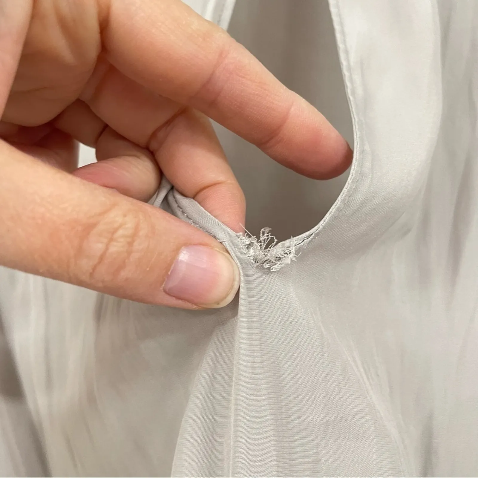 Ramy Brooke Grey Silky Long Sleeve Romper Womens S Casual Beach Elastic Waist - Image 5