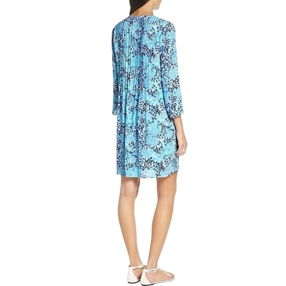 Lilly Pulitzer Marilina Tunic Dress XXS Tassel Aqua Spritz color. EUC - Image 4