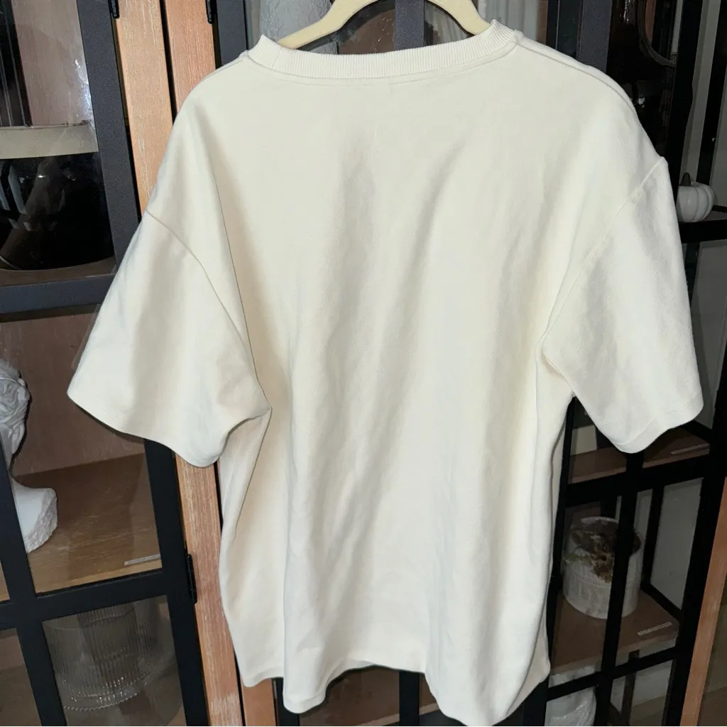 Oh Polly Sport oversized tee crewneck butter embroidered short sleeve tshirt - Image 7