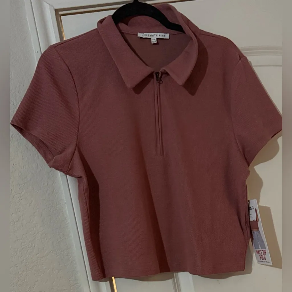 Celebrity Pink - Pink half zip sweater polo size XXL NWT - Image 4