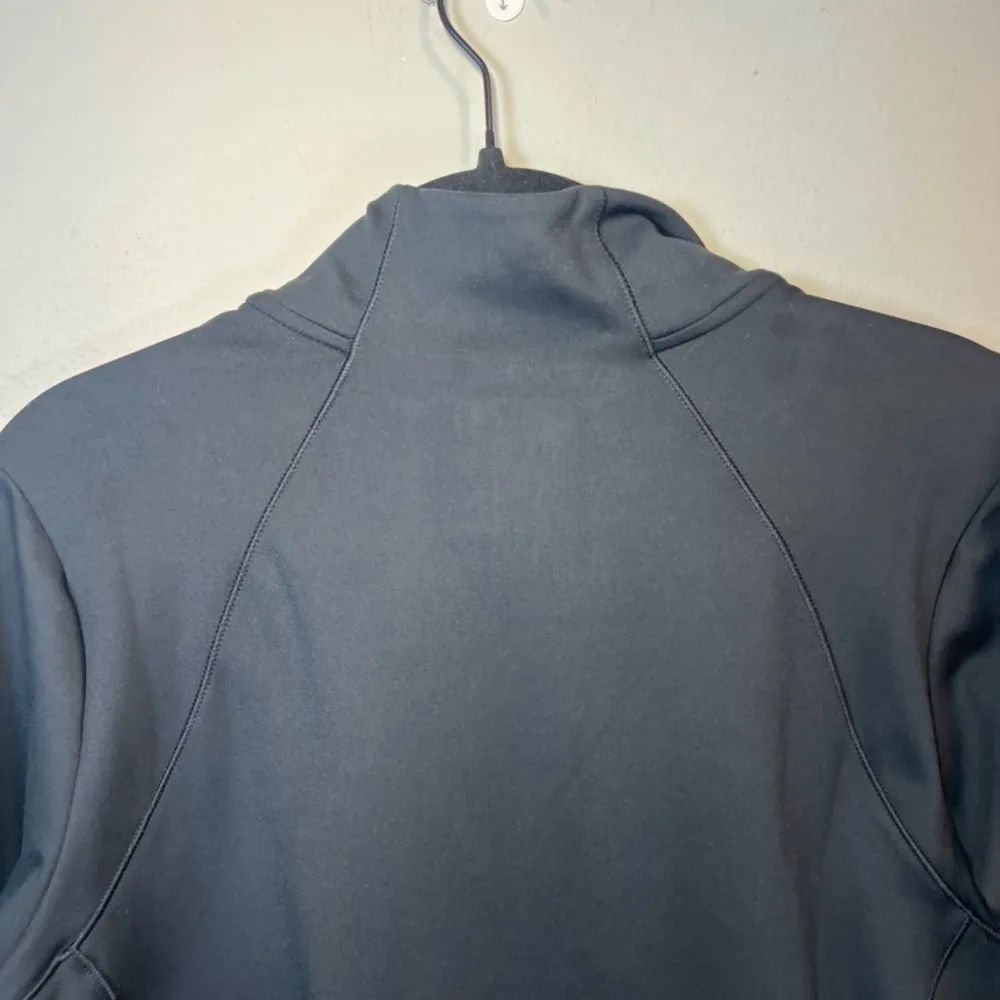 All In Motion Femme Knit 1/2 Zip Pullover Jacket Black Thumb Holes NEW Womens XL - Image 13