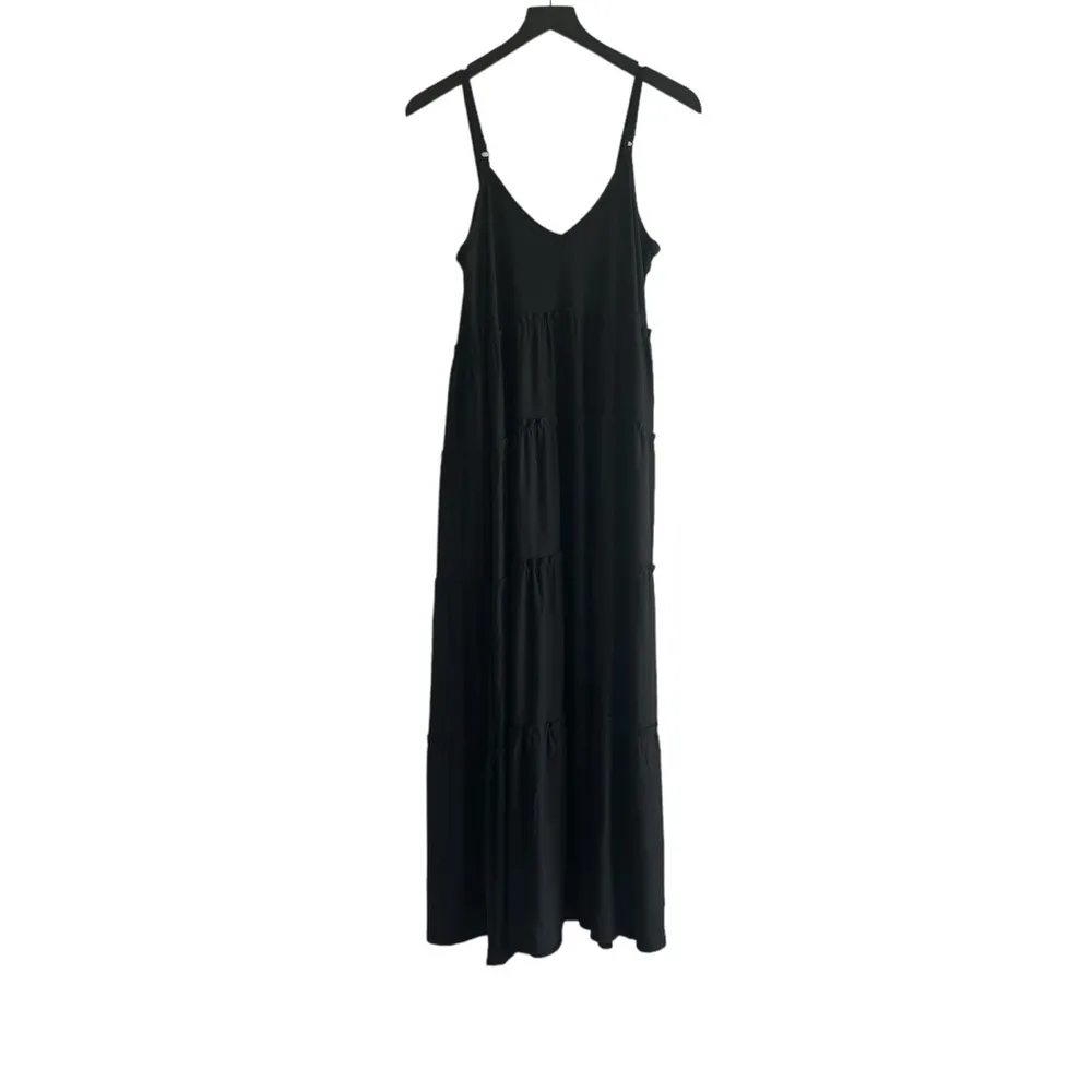 Zenana Outfitters NWOT Black Tiered Maxi Dress, Size Medium - Image 2