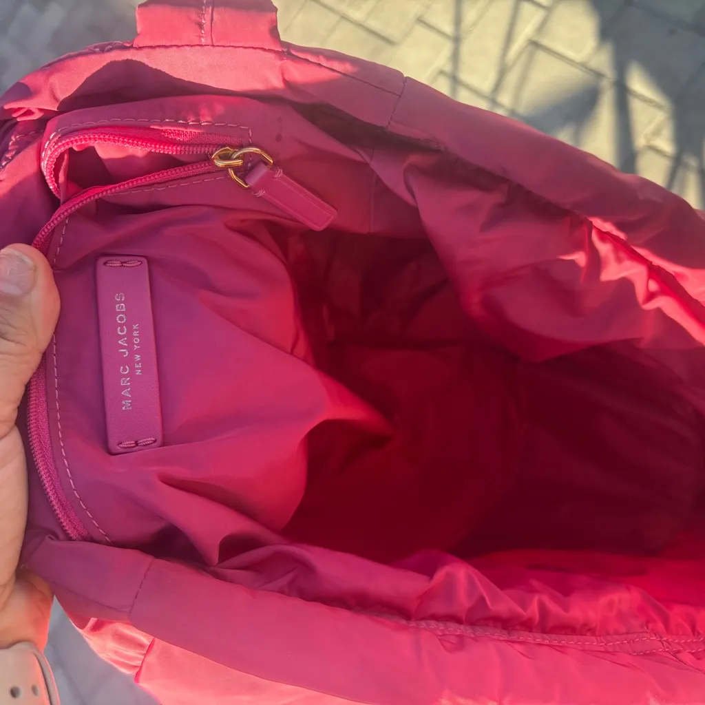 Marc Jacobs Hot Pink Quilted Tote - Image 6