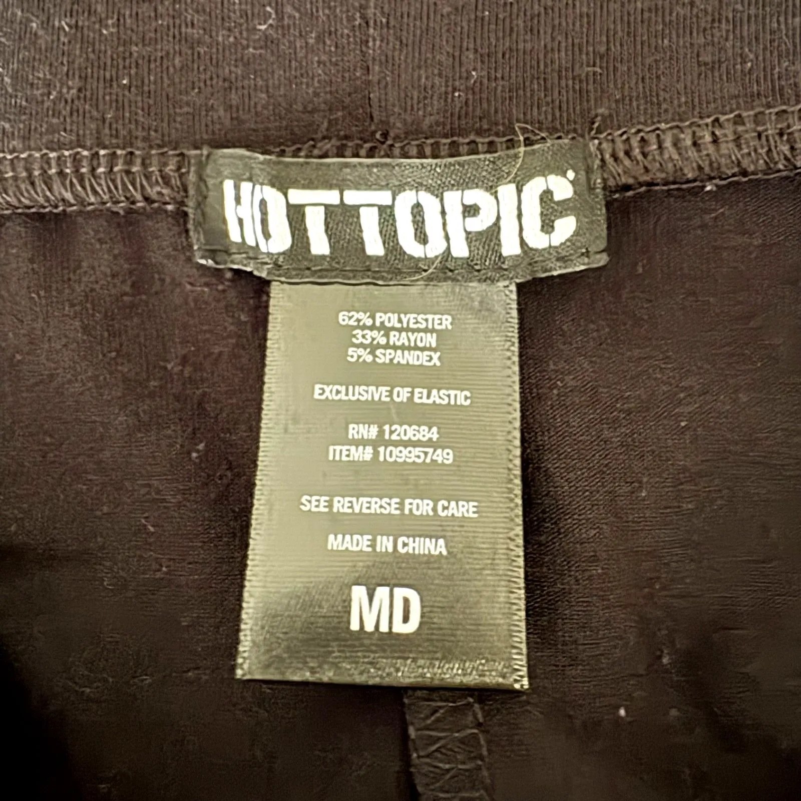 Hot Topic Black Suspender‎ Mini Skater Skirt Indie Sleaze Staple Size Medium - Image 3