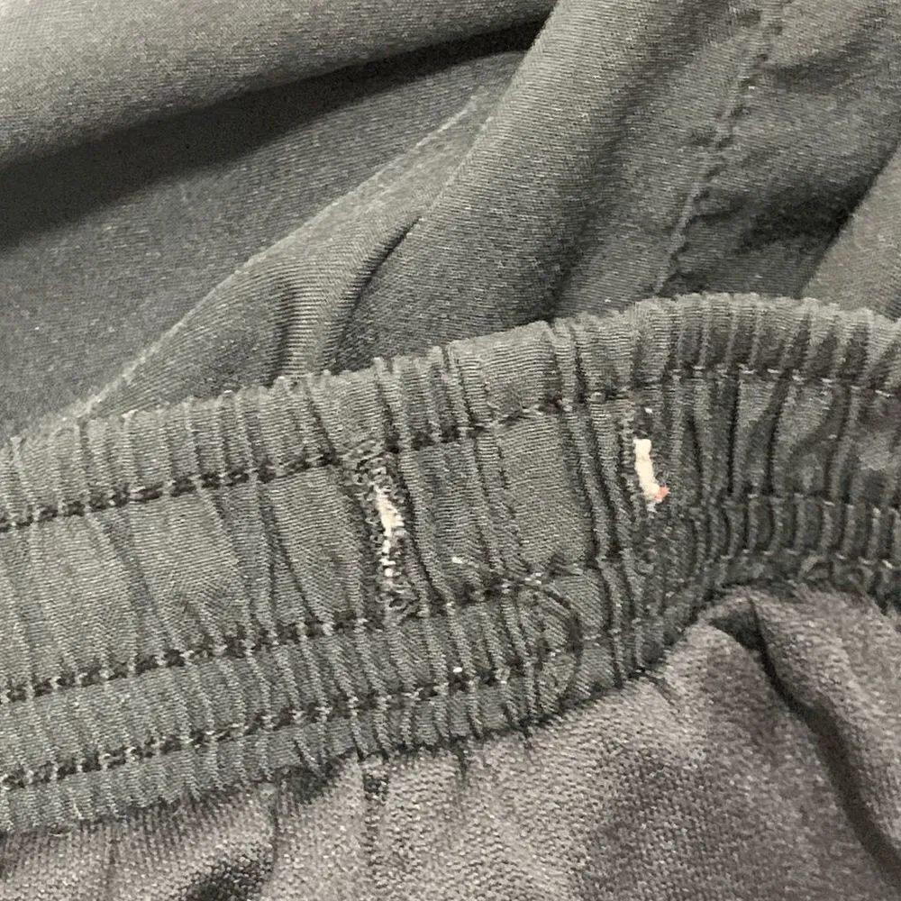 Nike Women's Dri-Fit Shorts Active Running Athletic Mesh Side Black Red Medium - Image 5