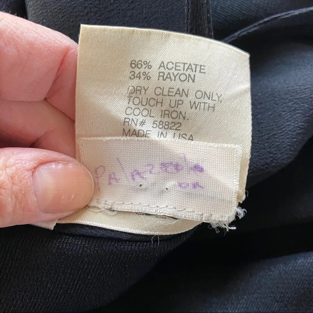 Max Studio Collection Blk Crepe Square Neck Dress - Image 6