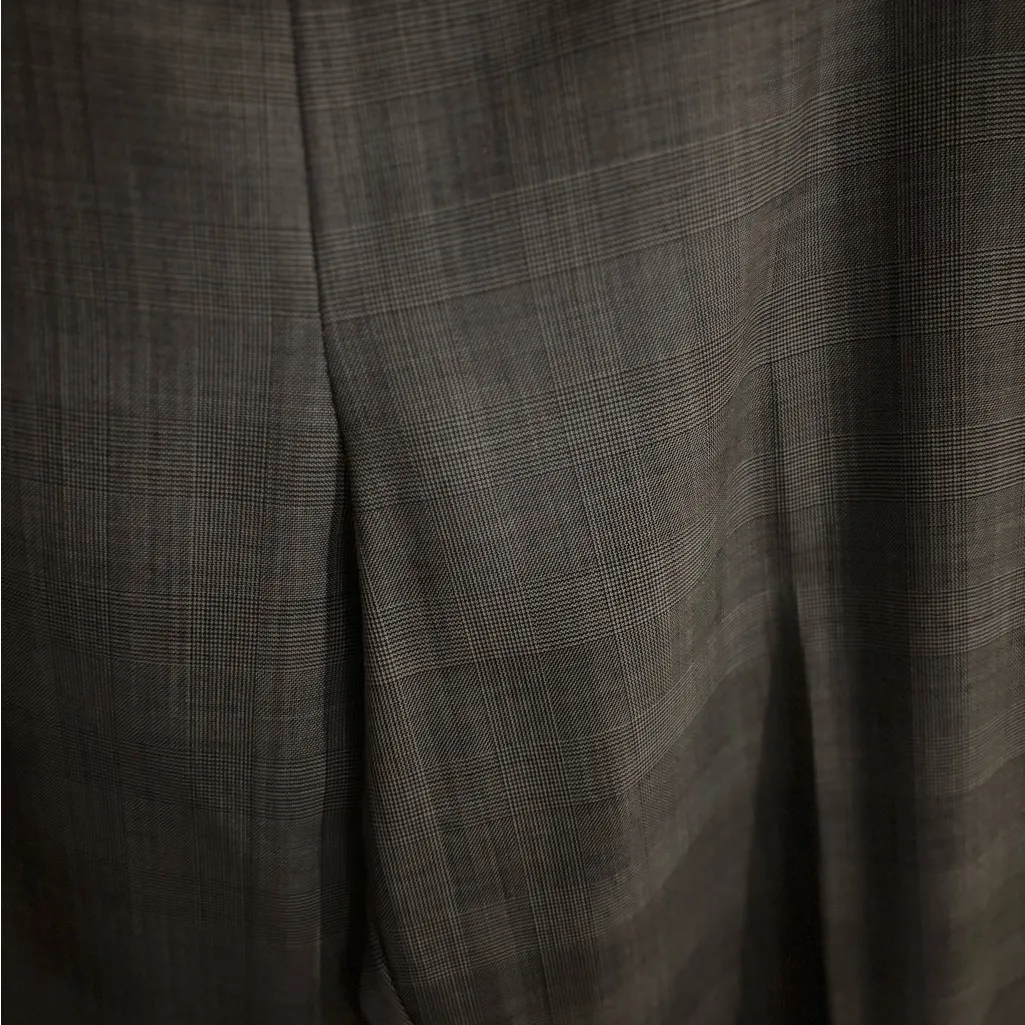 J.Crew Dress Pants Gray High Rise Cropped Straight Wool‎ Blend size 14 - Image 2