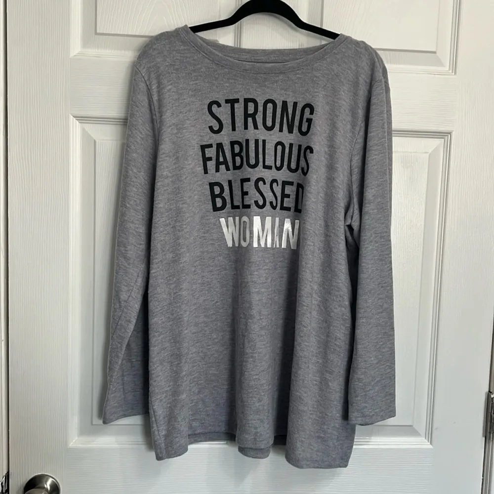 Strong Fabulous Blessed Woman Graphic Top - Image 2