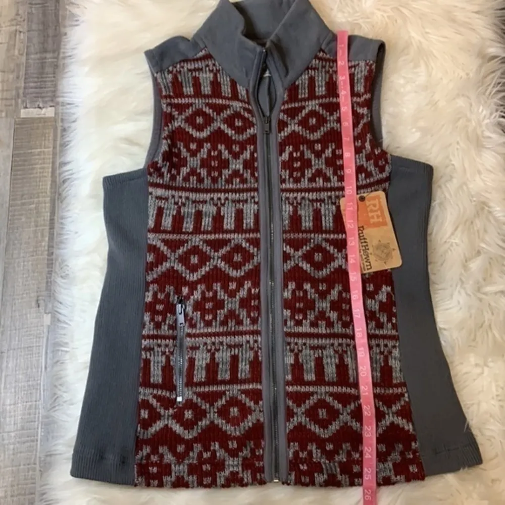NWT Ruff Hewn fleece and sweater knit full zip vest M - Image 6