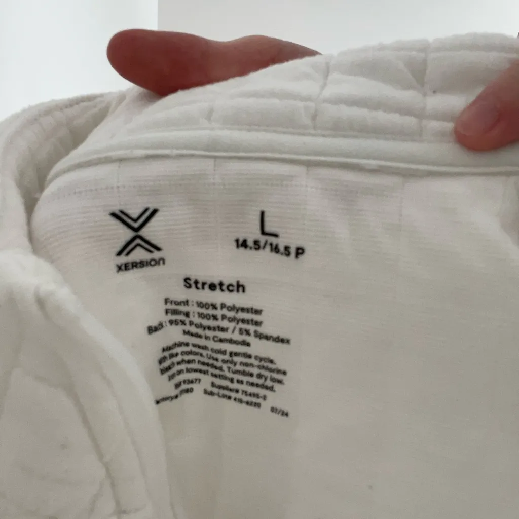 Xersion White Quilted Sweatshirt - Image 4