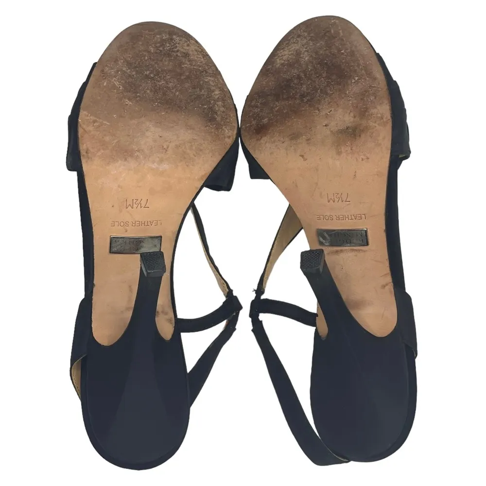 Badgley Mischka ⚘ Rosette Stiletto Heeled Sandals ⚘ Black ⚘ 8M ⚘ Cocktail Attire - Image 13