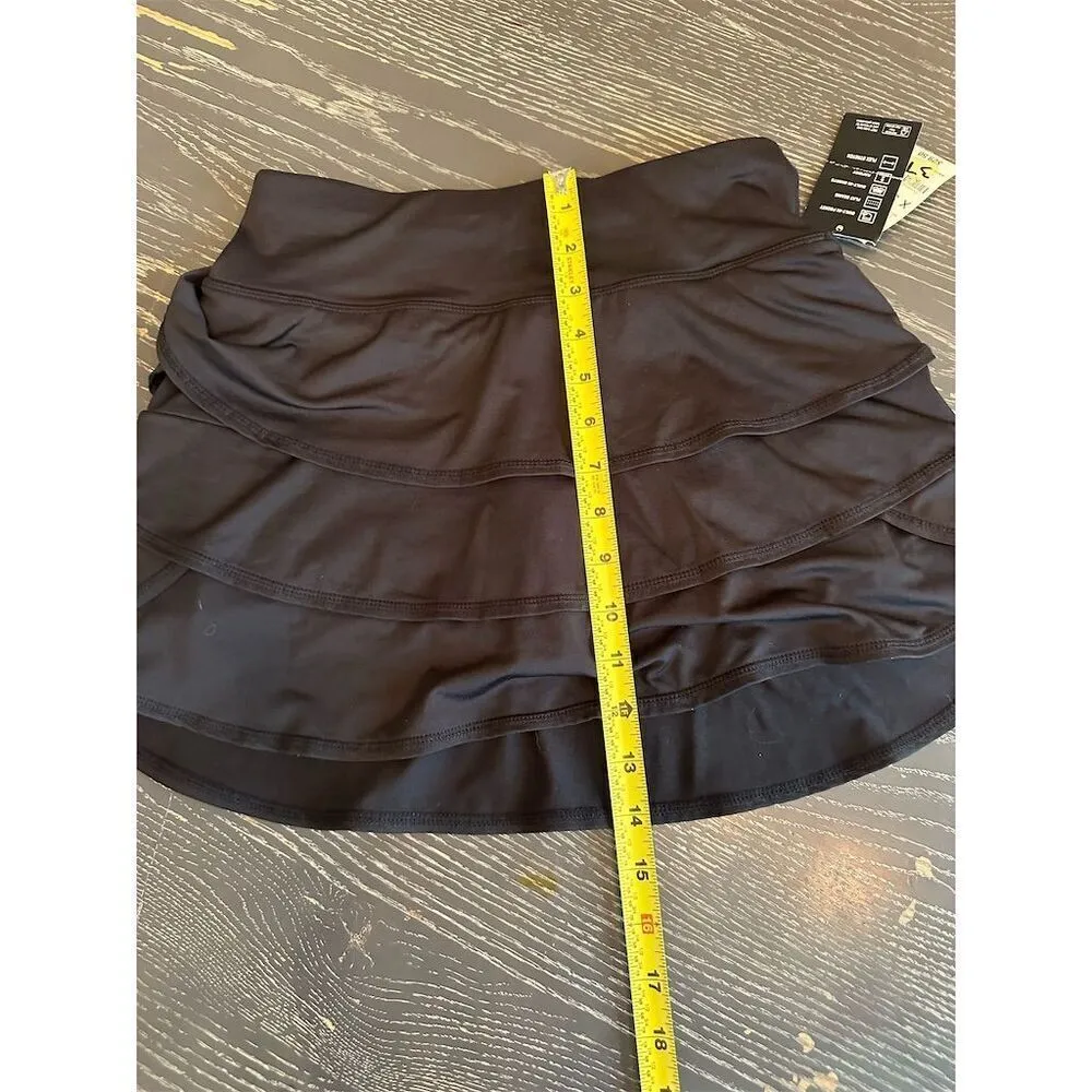 Ideology Women's XS Black Ruffle Skort Casual Short Elastic Waist - Image 9