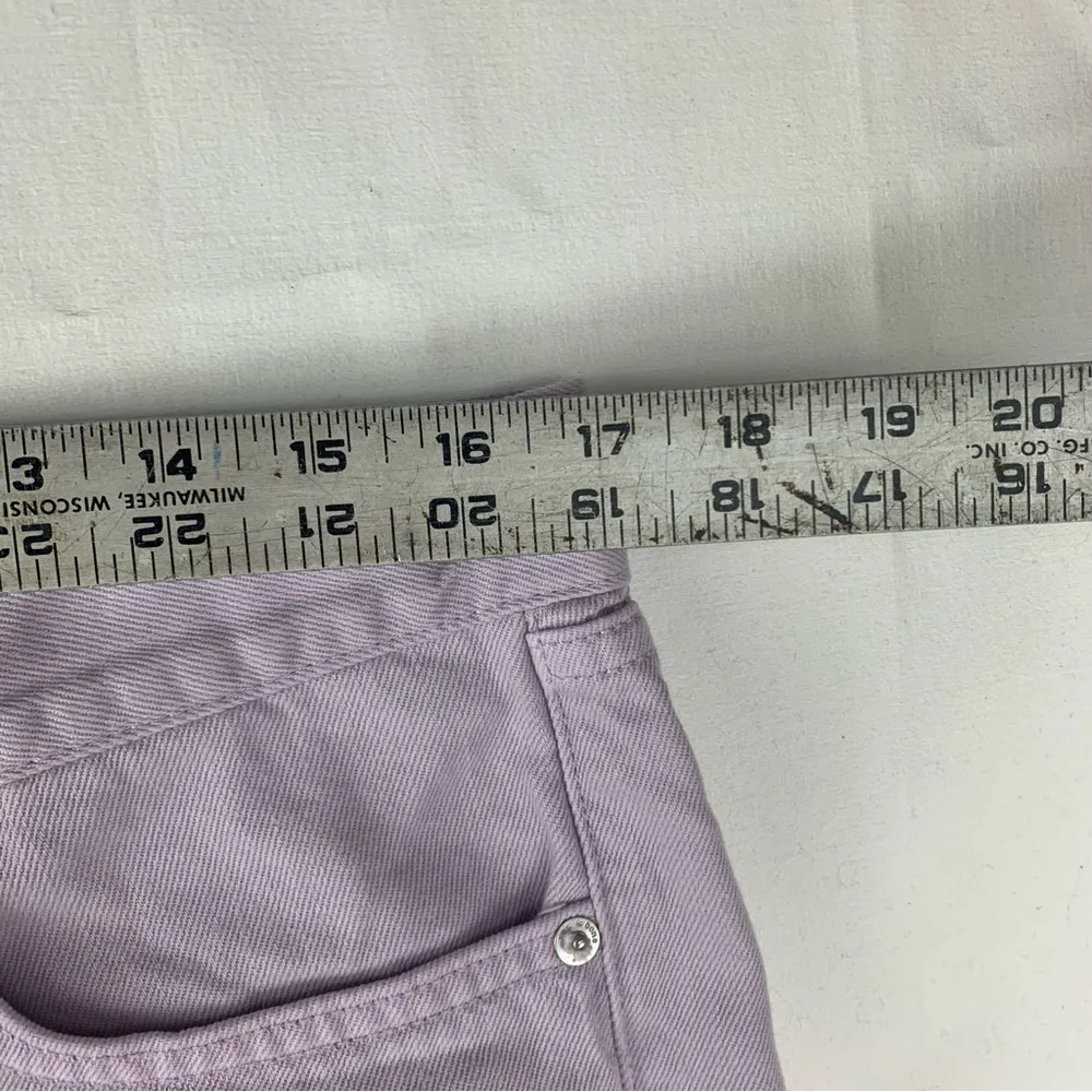 Rag & Bone women's size 30 lilac denim Purple Jean Shorts Raw Hem cut off - Image 7