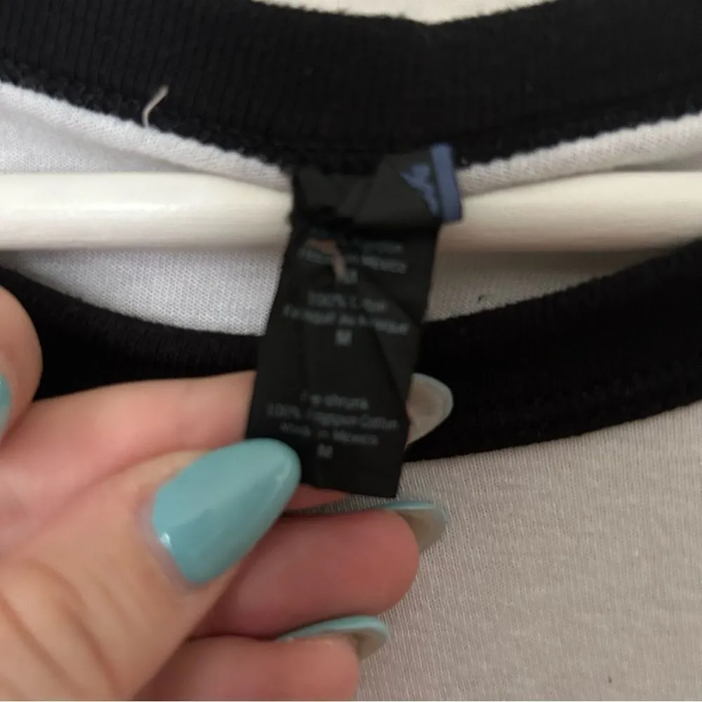 Delta Phi Epsilon Baseball Tee 3/4 Sleeve Pirate Skull Graphic DPhiE Casual - Image 8