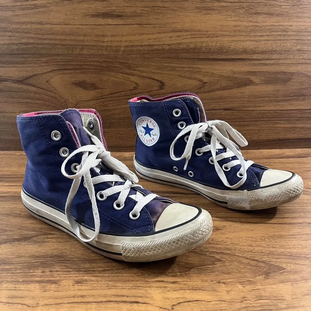 Converse CTAS Purple Double tongue layered Sneakers Women’s size 7 Men’s 6 - Image 3