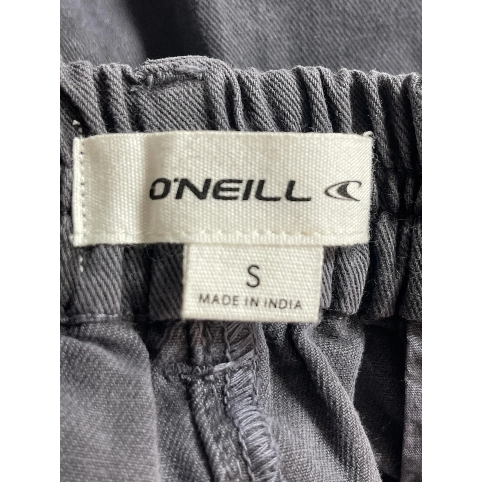 O'Neill Women's Gray High Rise Barrel Baggy Wide Leg Cargo Trousers Pants Size S - Image 6