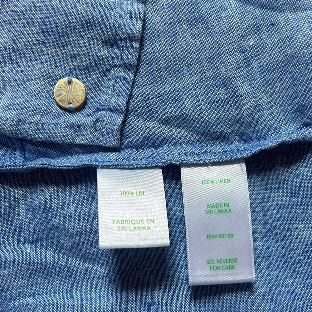 Lilly Pulitzer Pilar Tunic 3/4 Sleeve Linen Dress
Beckon Blue Size Small - Image 12